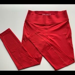 Outdoor Voices red 7/8 leggings, size M